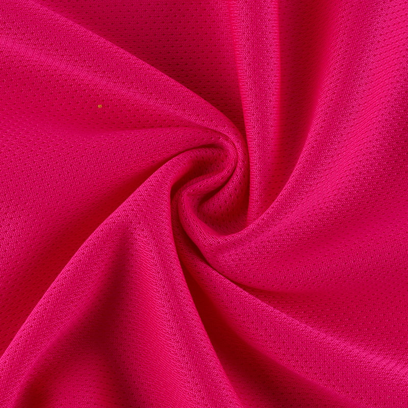 Plum Red Pinhole Double-Sided Mesh Fabric